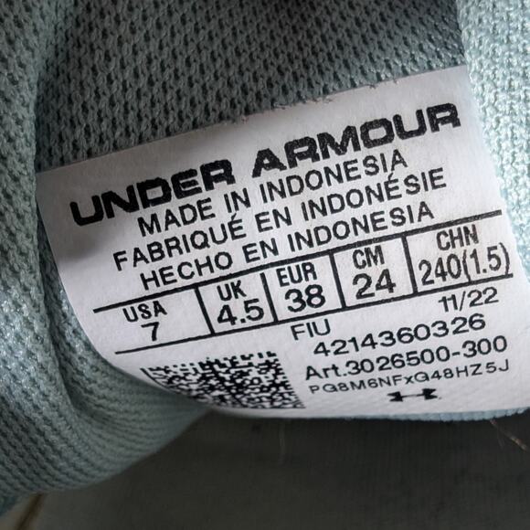 Under Armour Womens Shoes Size 7 Green Charged Gemini Running 3026500-300 - Picture 3 of 9